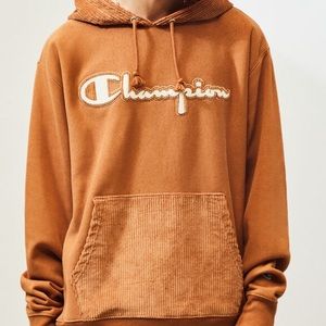 SOLD Champion corduroy hoodie